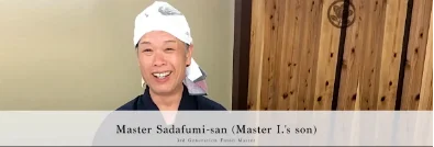 Master Sadafumi San is 3rd Generation Futon Master